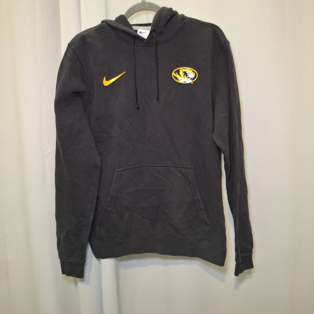 Men's Nike Black Missouri Tigers Fleece Pullover Distressed Size M